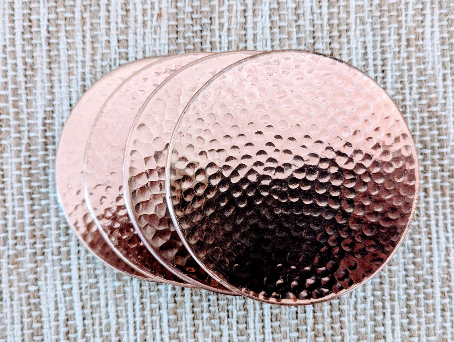 Pure Copper & Brass Coasters Set of 4