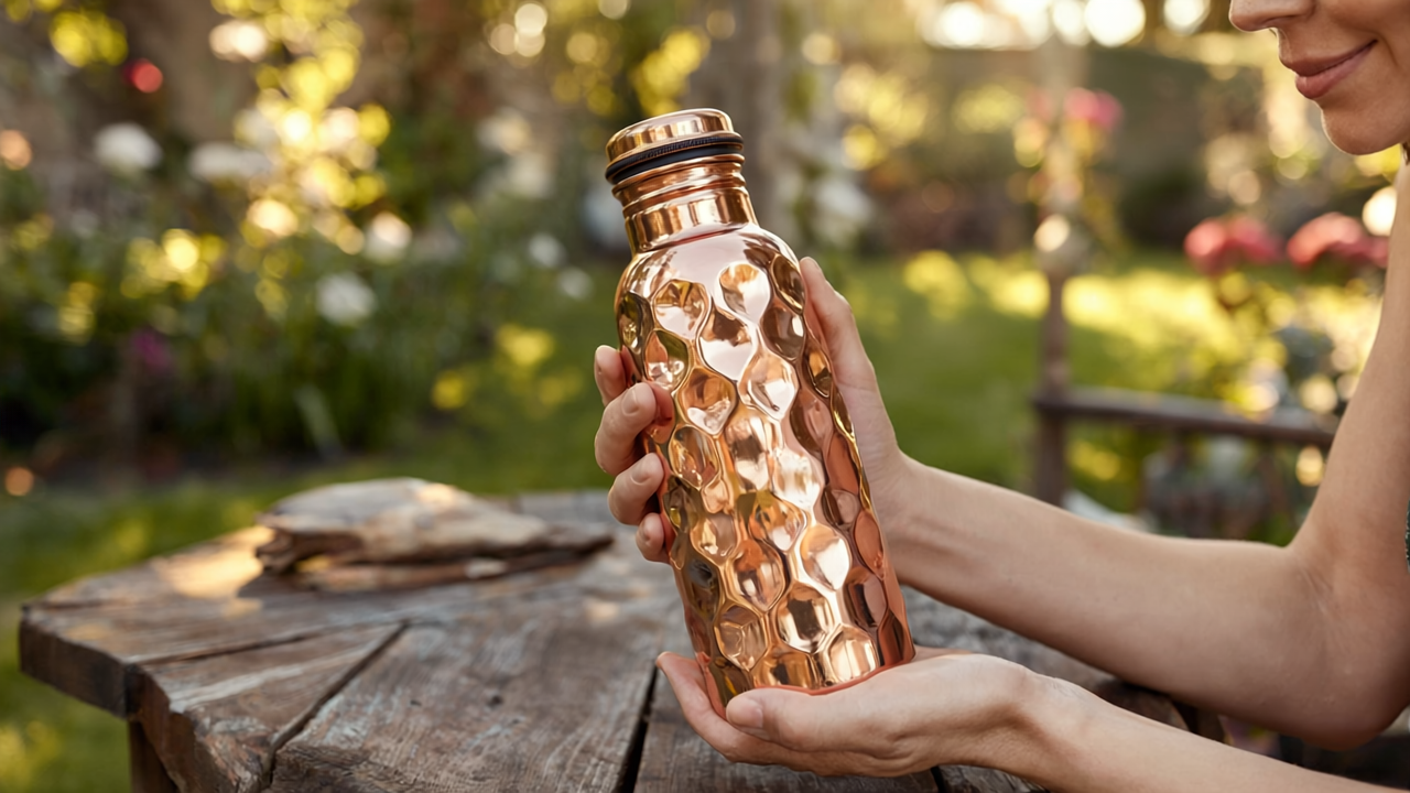 Pure Copper Ayurvedic Water Bottle