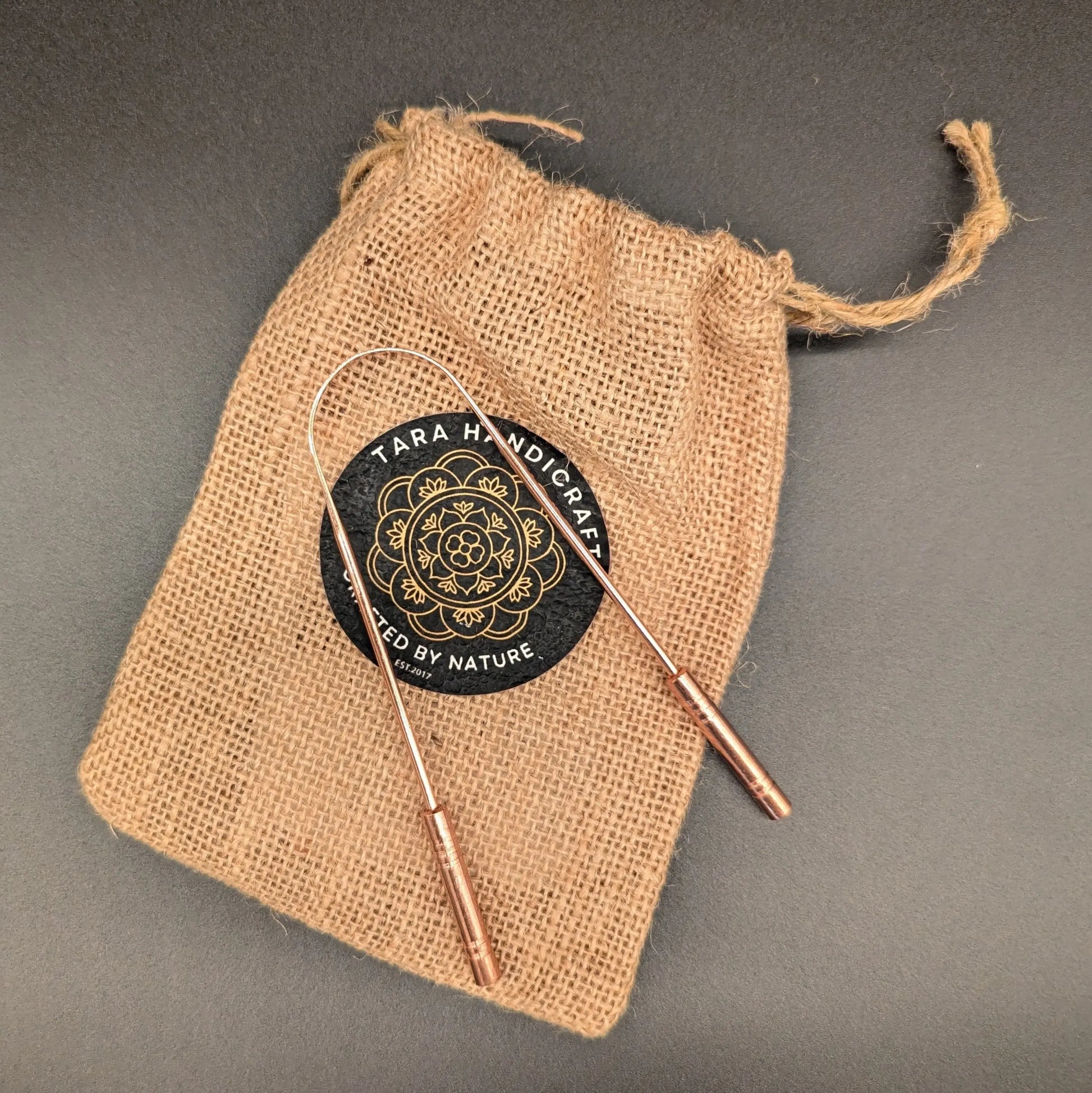 Pure Copper Tongue Cleaner Tara Handicraft