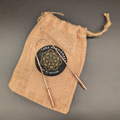 Pure Copper Tongue Cleaner Tara Handicraft