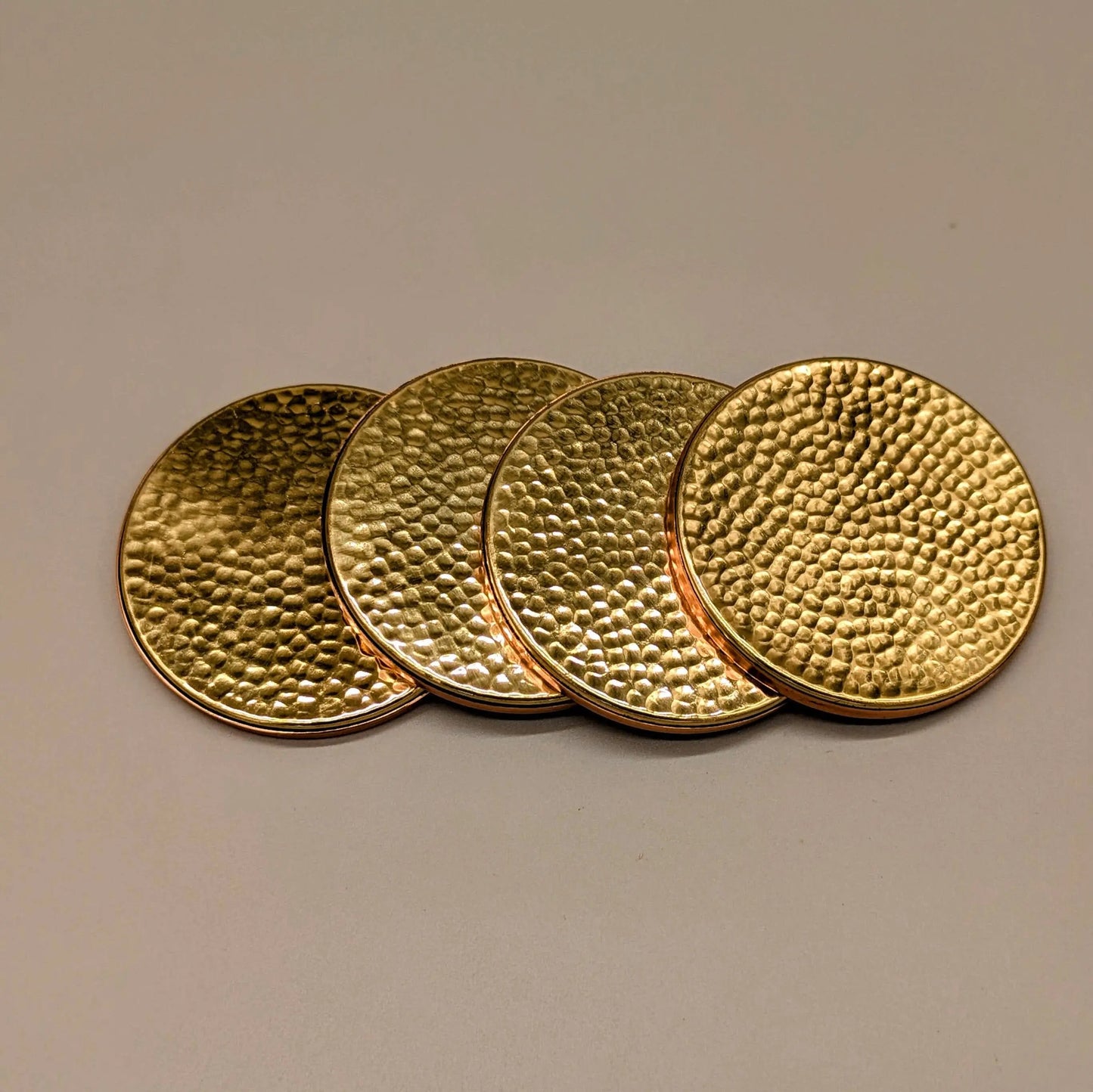 Pure Copper & Brass Coasters Set of 4 Tara Handicraft