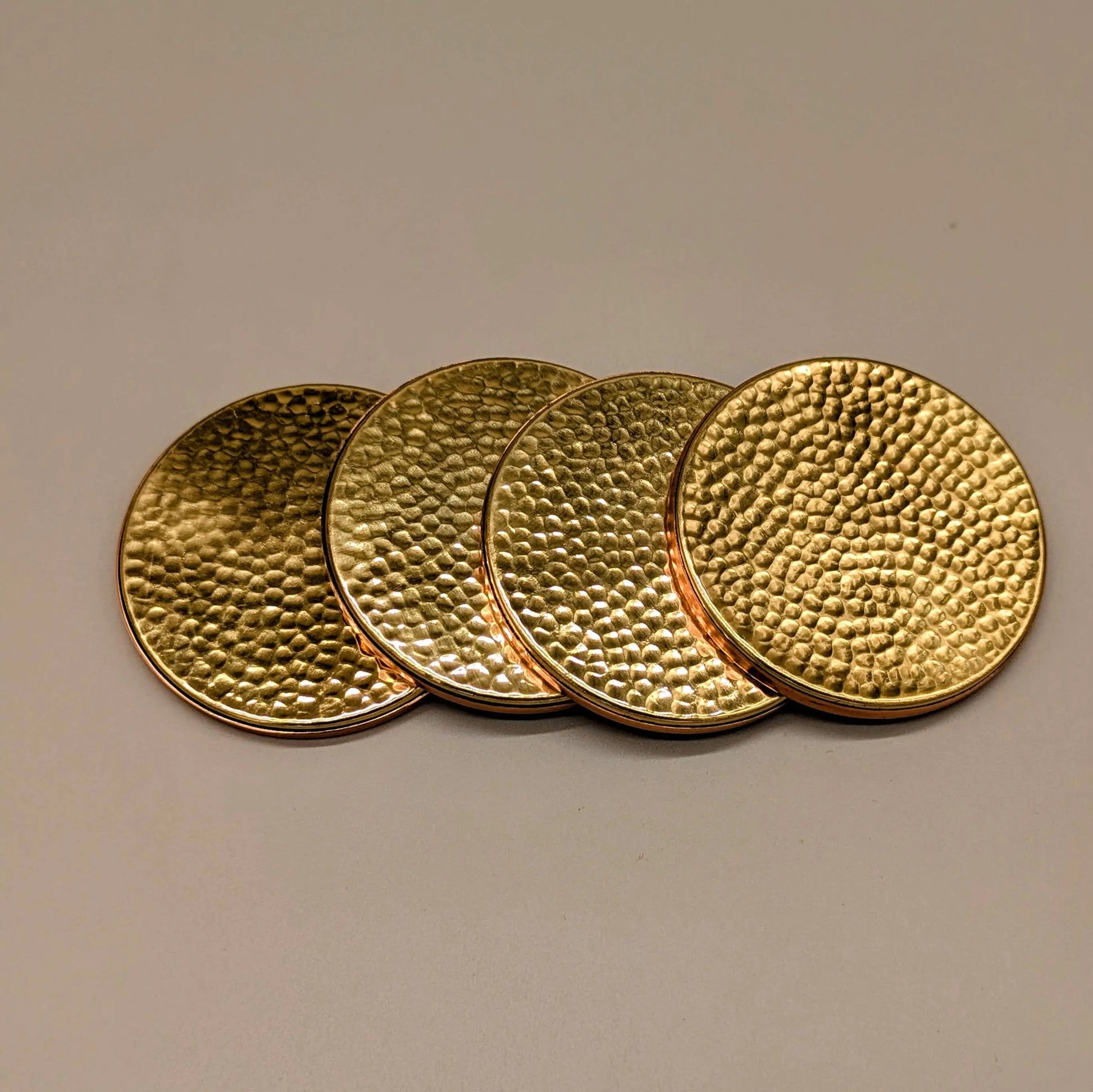 Pure Copper & Brass Coasters Set of 4 Tara Handicraft